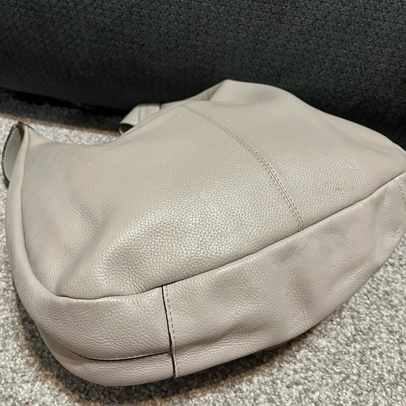 Lodis Bixby Gray Leather Hobo Bag Purse AS IS - Picture 6 of 13